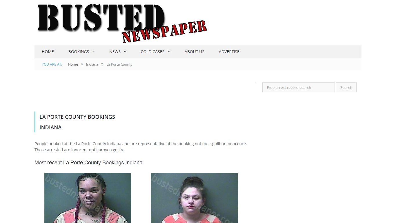 La Porte County, IN Mugshots - BUSTEDNEWSPAPER.COM